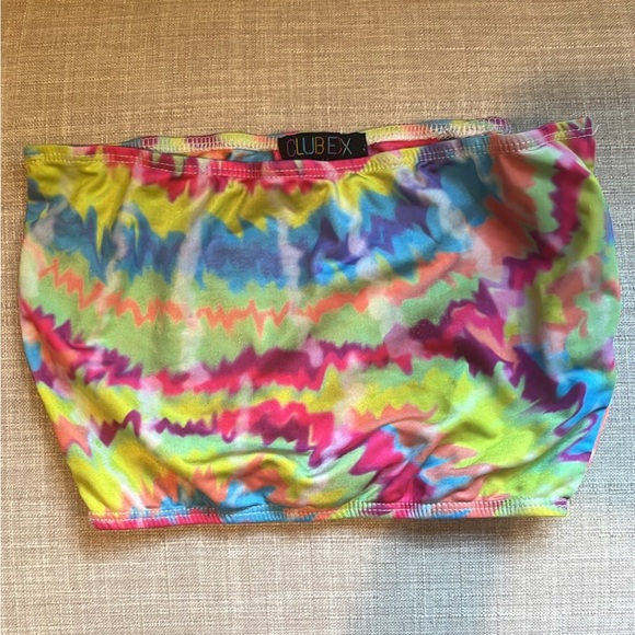 Dolls Kill Club Exx matching Tie Dye Festival Set - Picture 4 of 5